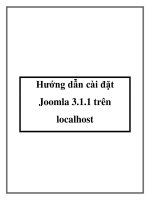 Tài liệu Hướng dẫn cài đặt Joomla 3.1.1 trên localhost pptx