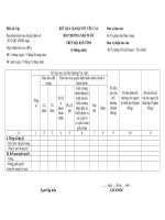 Tài liệu MẪU KẾT QUẢ GIẢI QUYẾT YÊU CẦU BỒI THƯỜNG NHÀ NƯỚC TRÊN ĐỊA BÀN TỈNH (6 tháng, năm) pot