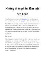 Tài liệu Những thực phẩm làm mịn nếp nhăn ppt