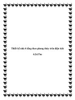 Tài liệu Thiết kế nhà 4 tầng theo phong thủy trên diện tích 4.2x17m doc