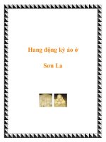 Tài liệu Hang động kỳ ảo ở Sơn La pdf
