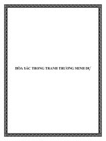 Tài liệu HÒA SẮC TRONG TRANH TRƯƠNG MINH DỰ pptx