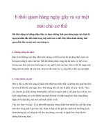 Tài liệu 6 thói quen hàng ngày gây ra sự mệt mỏi cho cơ thể ppt