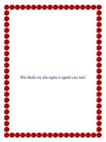 Tài liệu Bài thuốc trị sẩn ngứa ở người cao tuổi. doc