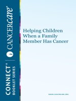 Tài liệu Helping Children When a Family Member Has Cancer ppt