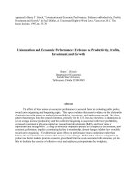 Tài liệu Unionization and Economic Performance: Evidence on Productivity, Profits, Investment, and Growth docx