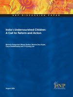 Tài liệu India’s Undernourished Children: A Call for Reform and Action doc