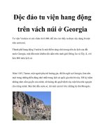 Tài liệu Độc đáo tu viện hang động trên vách núi ở Georgia pot
