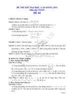 Tài liệu Đề thi thử đại học 2013 Môn Toán khối B Đề 44 docx
