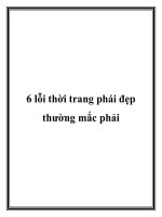 Tài liệu 6 lỗi thời trang phái đẹp thường mắc phải pdf