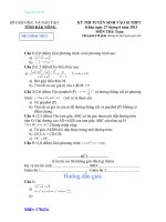 Tài liệu ĐỀ THI TUYỂN SINH VÀO LỚP 10 THPT NĂM HỌC 2013 – 2014 - SỞ GIÁO DỤC VÀ ĐÀO TẠO TỈNH ĐĂK NÔNG pptx