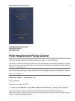 Tài liệu Field Hospital and Flying Column doc