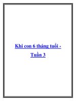 Tài liệu Khi con 6 tháng tuổi Tuần 3 pdf
