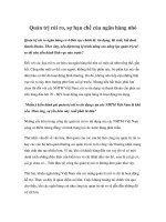 Tài liệu Quản trị rủi ro, sự hạn chế của ngân hàng nhỏ ppt