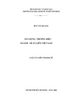 xây dựng thương hiệu ngành mì ăn liền việt nam