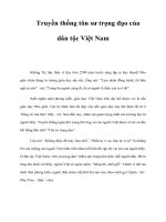 Tài liệu Truyền thống tôn sư trọng đạo của dân tộc Việt Nam pot