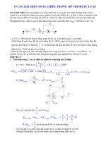 Tài liệu 15 CÁC BÀI ĐIỆN XOAY CHIỀU TRONG ĐỀ THI ĐẠI HỌC TỰ LUẬN docx
