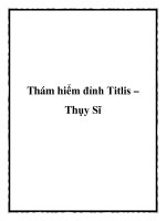 Tài liệu Thám hiểm đỉnh Titlis – Thụy Sĩ pdf