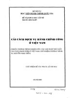 Tài liệu Cải cách hành chính công ở Việt Nam docx