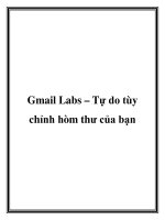 Tài liệu Gmail Labs – Tự do tùy chỉnh hòm thư của bạn docx