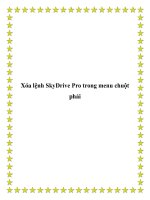 Tài liệu Xóa lệnh SkyDrive Pro trong menu chuột phải potx