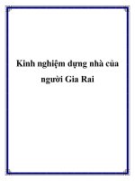 Tài liệu Kinh nghiệm dựng nhà của người Gia Rai pot