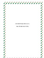 Tài liệu Đề thi hết môn tin học đại cương pdf