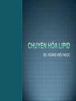 Tài liệu CHUYỂN HÓA LIPID doc