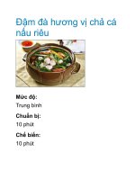 Tài liệu Đậm đà hương vị chả cá nấu riêu doc