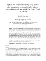 Nghiên cứu sự phân bố không đồng nhất về hàm lượng asen trong nước ngầm trên một phạm vi hẹp minh họa tại xã vạn phúc, thanh trì, hà nội