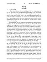 điều tra thực trạng bảo quản thóc ở các nông hộ tại huyện gia lâm và đề xuất các biện pháp cải tiến