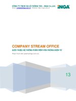 Tài liệu Hệ thống văn phòng điện tử (eoffice) - Company Stream Office (CSOffice) pdf