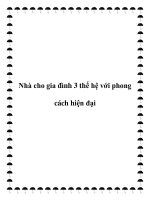 Tài liệu Nhà cho gia đình 3 thế hệ với phong cách hiện đại potx