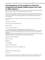 Tài liệu Correspondence & Conversations of Alexis de Tocqueville with Nassau William Senior from 1834 to 1859, Vol. 2 docx