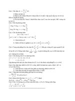 Tài liệu Đề Thi Thử Đại Học Khối A, A1, B, D Toán 2013 - Phần 34 - Đề 10 ppt
