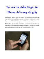 Tài liệu Tự xóa tin nhắn đã gửi từ iPhone chỉ trong vài giây potx