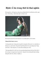 Tài liệu Bệnh về da trong thời kì thai nghén ppt