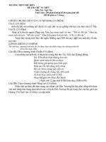 Tài liệu Đề thi thử tốt nghiệp THPT môn Ngữ Văn - Đề số 98 docx