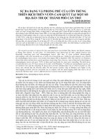 Tài liệu Sự đa dạng và phong phú của côn trùng thiên địch trên vườn cam quýt tại một số địa bàn thuộc thành phố Cần Thơ pdf