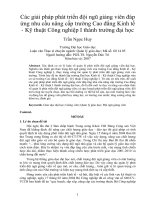 Các giải pháp phát triển đội ngũ giảng viên đáp ứng nhu cầu nâng cấp trường cao đẳng kinh tế   kỹ thuật công nghiệp i thành trường đại học