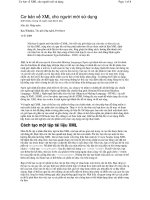 Tài liệu Cơ bản về XML cho người mới sử dụng doc