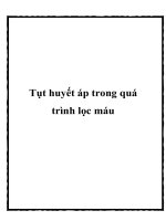 Tài liệu Tụt huyết áp trong quá trình lọc máu pot