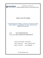 nâng cao và hoàn thiện hoạt động của bộ phận front office- khách sạn sheraton sai gon