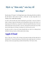 Tài liệu Dịch vụ 