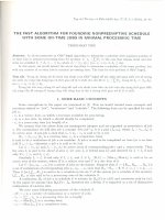 Tài liệu Thuật toán nhanh để tìm thời gian biểu với số lượng tùy ý các công việc đúng hạn và thời gian xử lý ít nhất. ppt