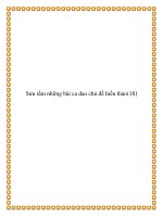 Tài liệu Sưu tầm những bài ca dao chủ đề hiếu thảo pdf