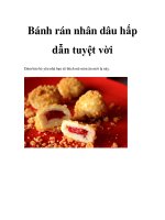 Tài liệu Bánh rán nhân dâu hấp dẫn tuyệt vời ppt
