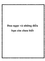 Tài liệu Đau ngực và những điều bạn còn chưa biết docx