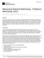 Tài liệu Measuring National Well-being - Children''''s Well-being, 2012 docx