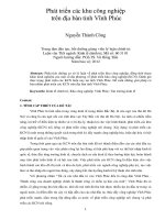 Phát triển các khu công nghiệp trên địa bàn tỉnh vĩnh phúc